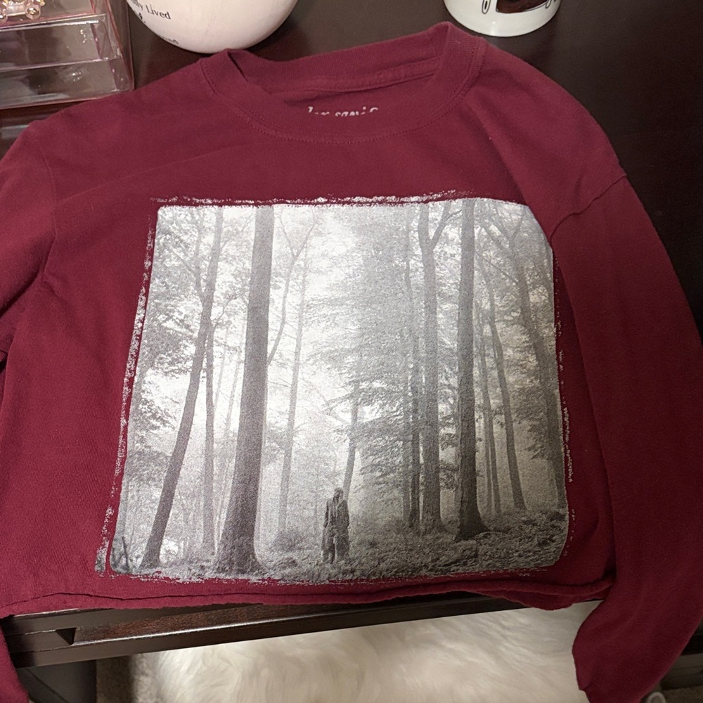 Taylor swift evermore crop tshirt